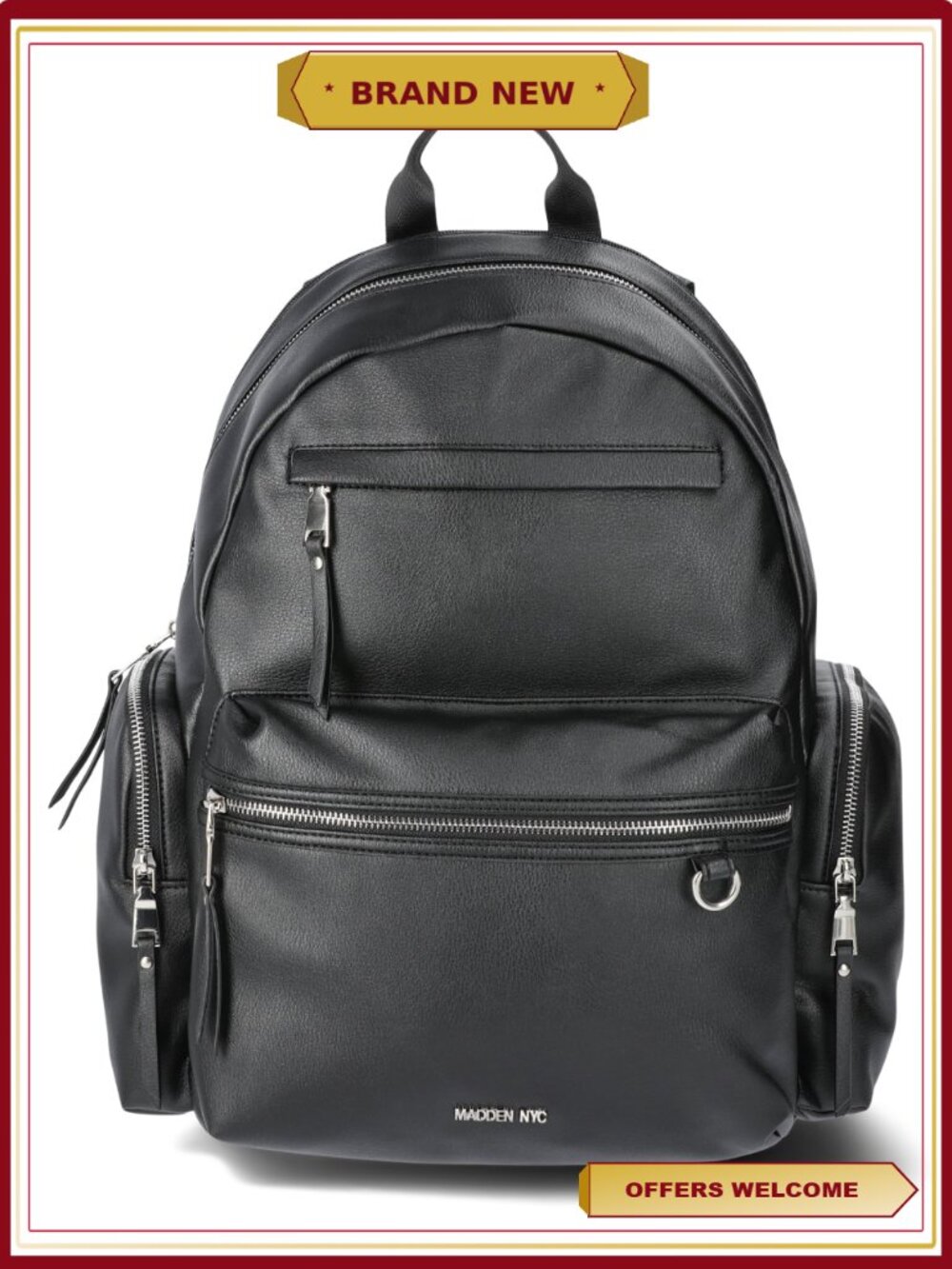 Dome Backpack with Laptop Sleeve & Removable Pouch